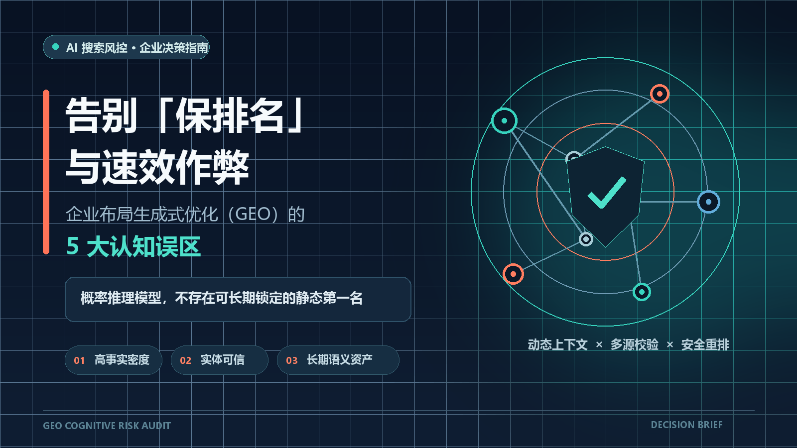 告别“保排名”与速效作弊：企业布局生成式优化（GEO）的 5 大认知误区