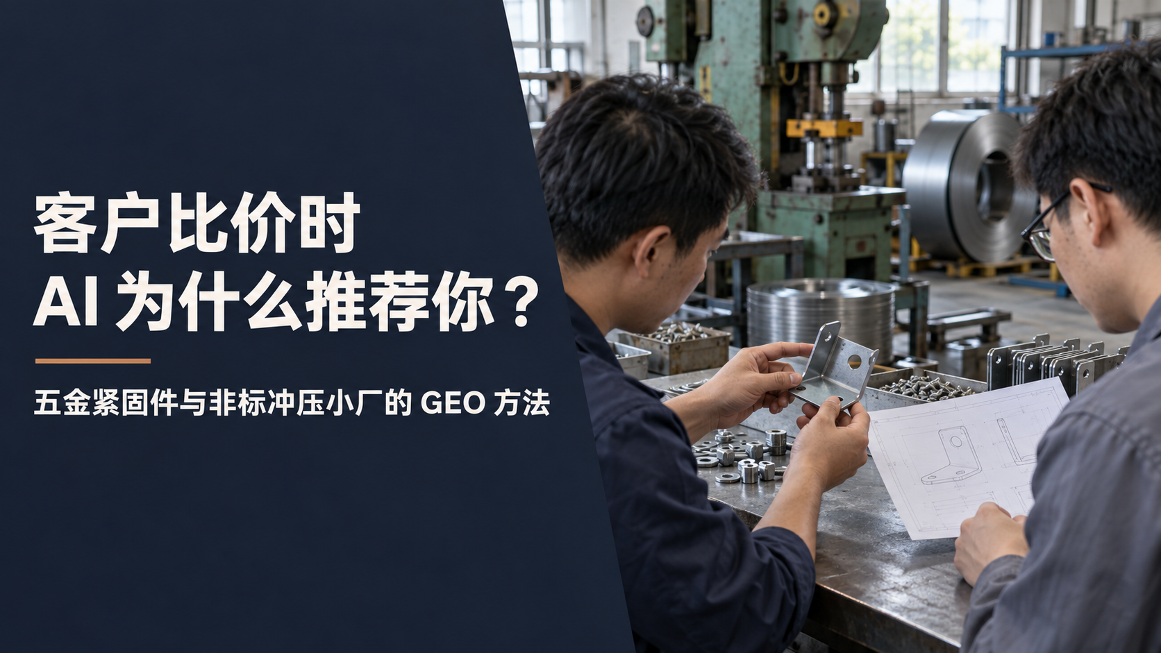五金紧固件与非标冲压小厂怎么做 GEO？客户比价时让 AI 看见报价依据