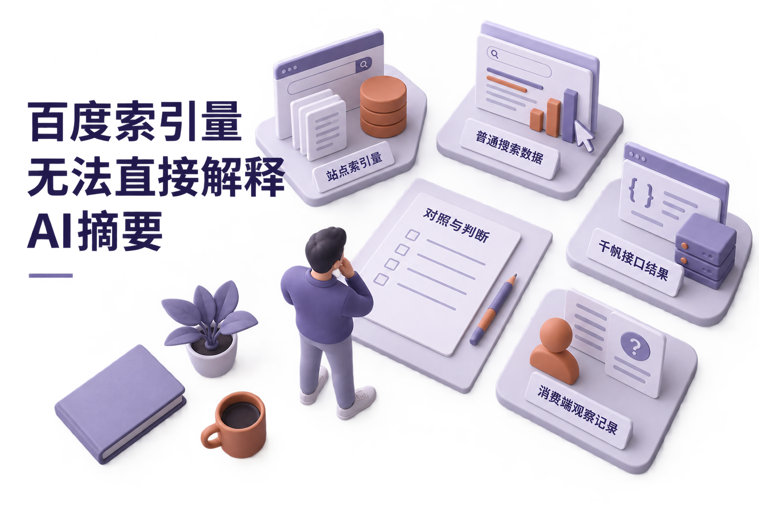 企业技术负责人对照站点索引量、普通搜索数据、千帆接口结果和消费端观察记录，区分不同证据的适用范围。