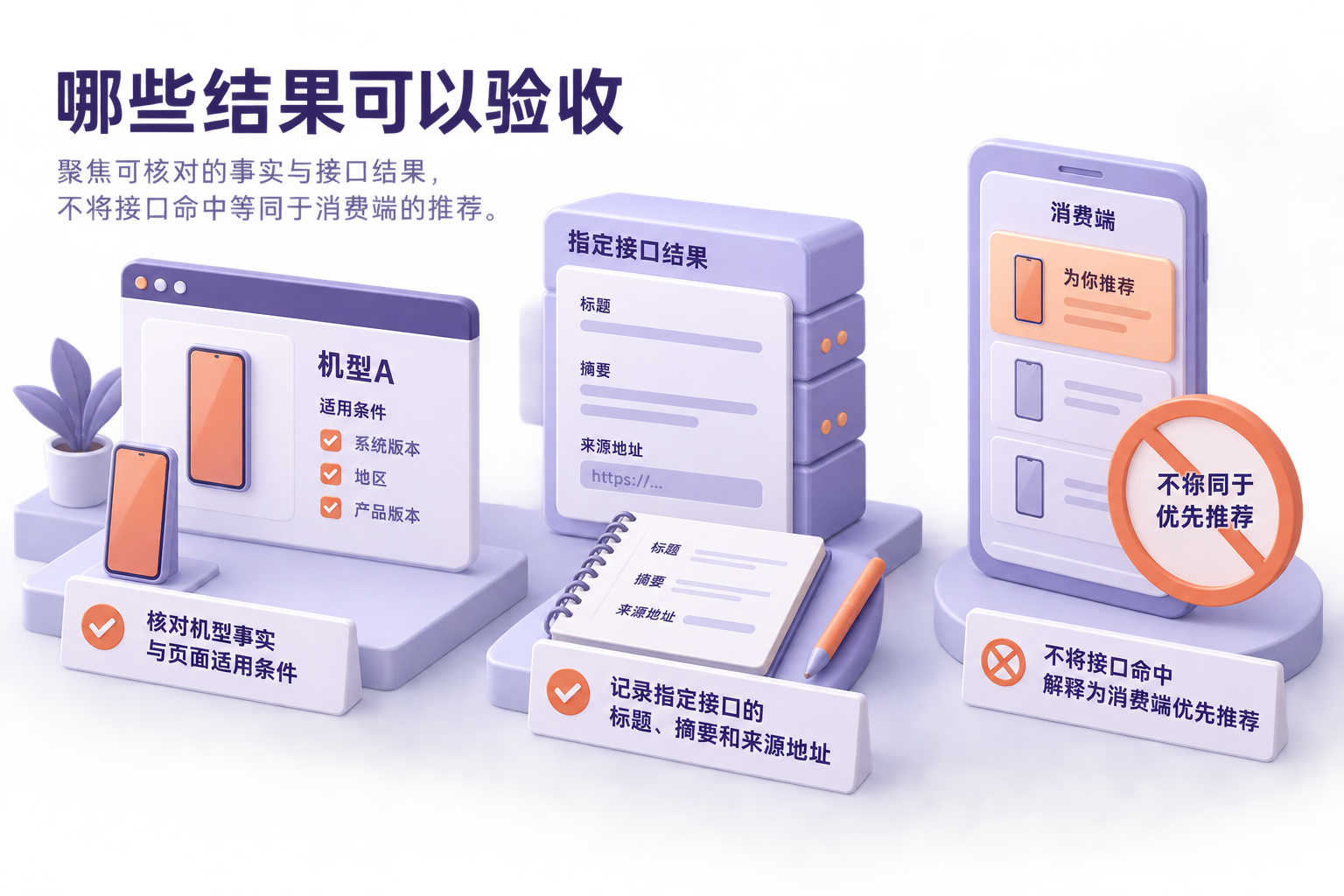 分别记录官网机型页面、指定检索接口结果和消费端回答，避免把不同测试结果混为一谈。