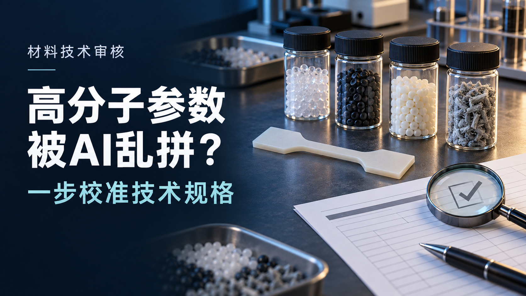 高分子新材料参数被 AI 乱拼？教你一步校准技术规格
