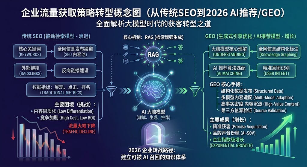 传统 SEO 越来越难拿流量？2026 企业转战 AI 推荐（GEO）的完整落地指南