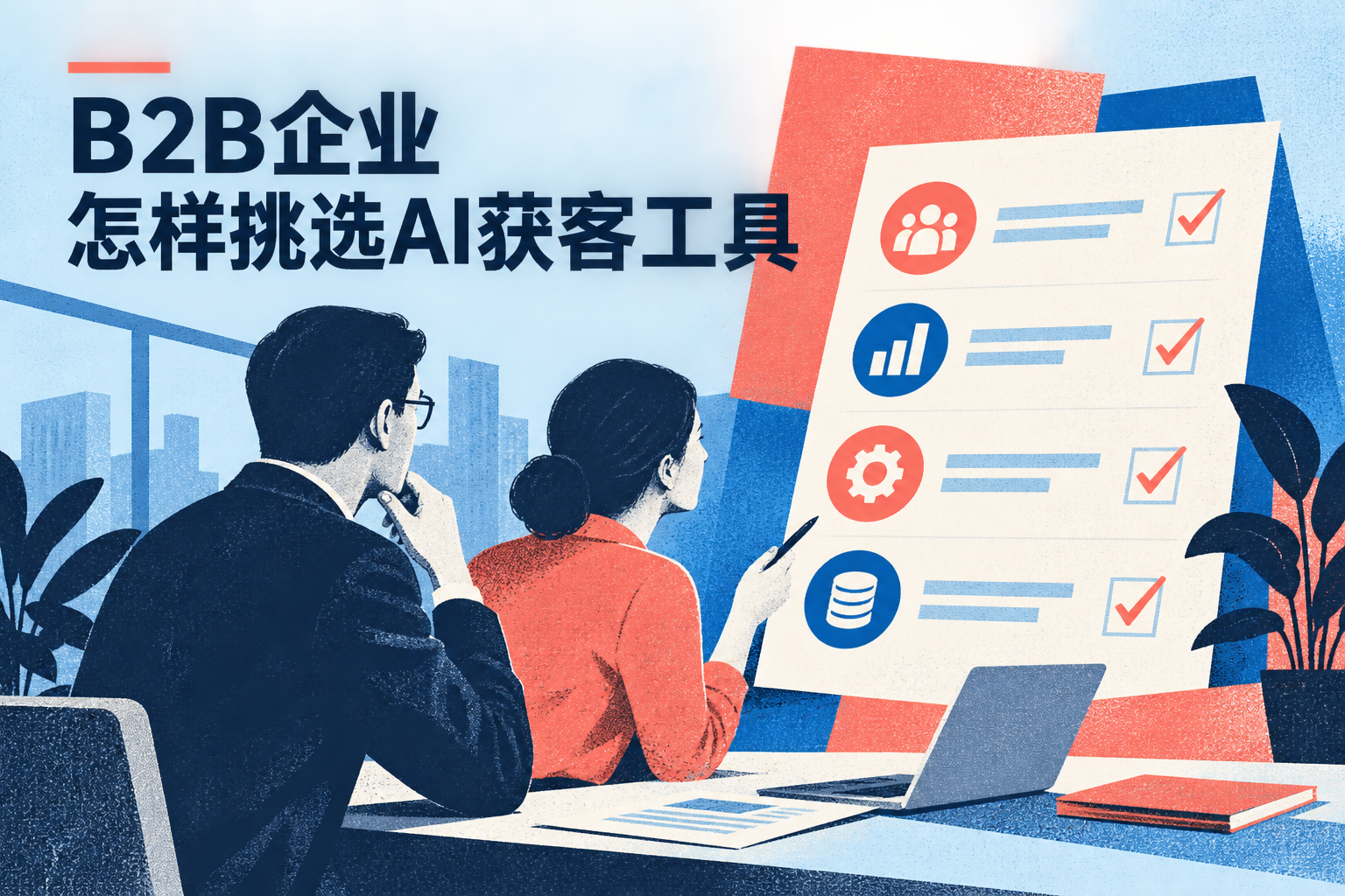面向企业技术与采购负责人的工具选型封面，以采购评价卡呈现客户覆盖、销售接受、流程权限、完整成本和增量贡献，不展示品牌排名或效果承诺。